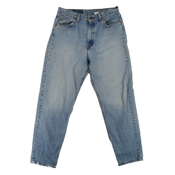 Women 12 USA LEVI'S 961 Loose Fit Straight Leg Hi Rise Light Wash Mom Jeans 90s - Picture 1 of 12